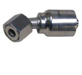 CRIMPABLE CODO 45° CARA PLANA HEMBRA 12 A 3/4"