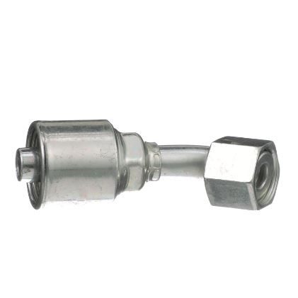 CRIMPABLE CODO 45° CARA PLANA HEMBRA #6 A 1/2"