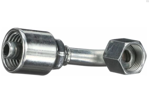 CRIMPABLE CODO 90° CARA PLANA HEMBRA #8 A 1/2"