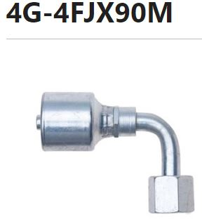 CRIMPABLE HEMBRA JIC 90° #4 CONEXION A 1/4"
