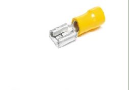 TERMINAL DE INSTALACION HEMBRA AISLADA AMARILLA DE ENCHUFE