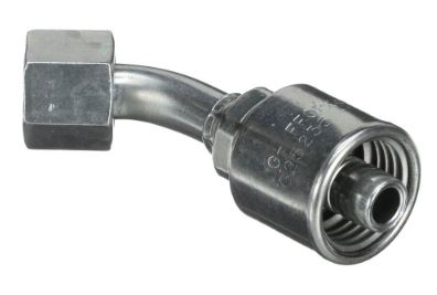 [4G-6FFORX45] CRIMPABLE CODO 45° CARA PLANA HEMBRA #4 A 3/8"