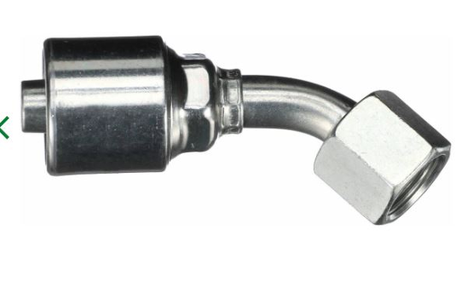 [4G-6FJX45] CRIMPABLE HEMBRA JIC 45° #4 CONEXION A 3/8"